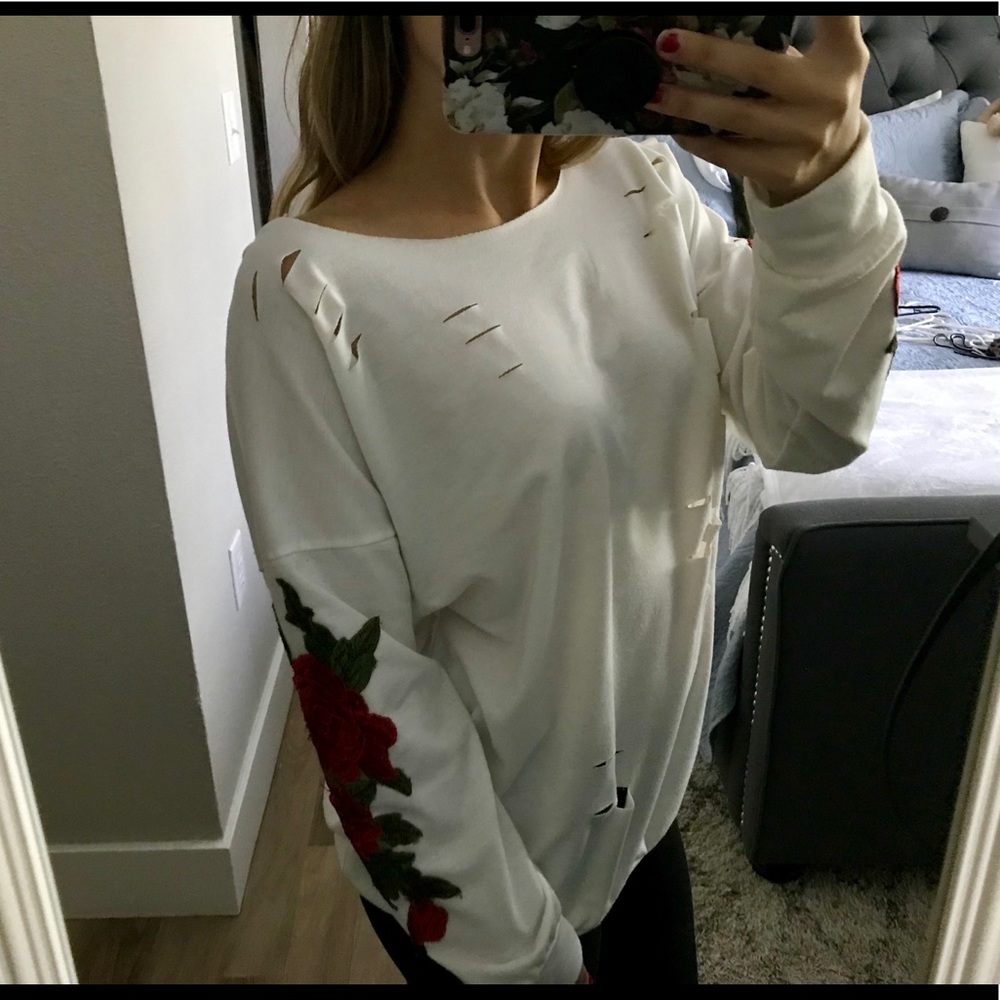 Long Sleeve with Roses - Picture 2 of 3